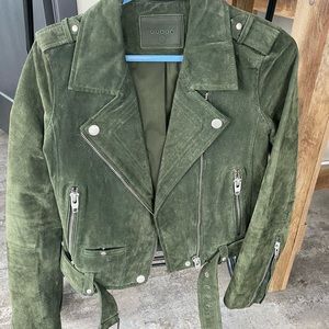 BLANK NYC GREEN MOTO JACKET